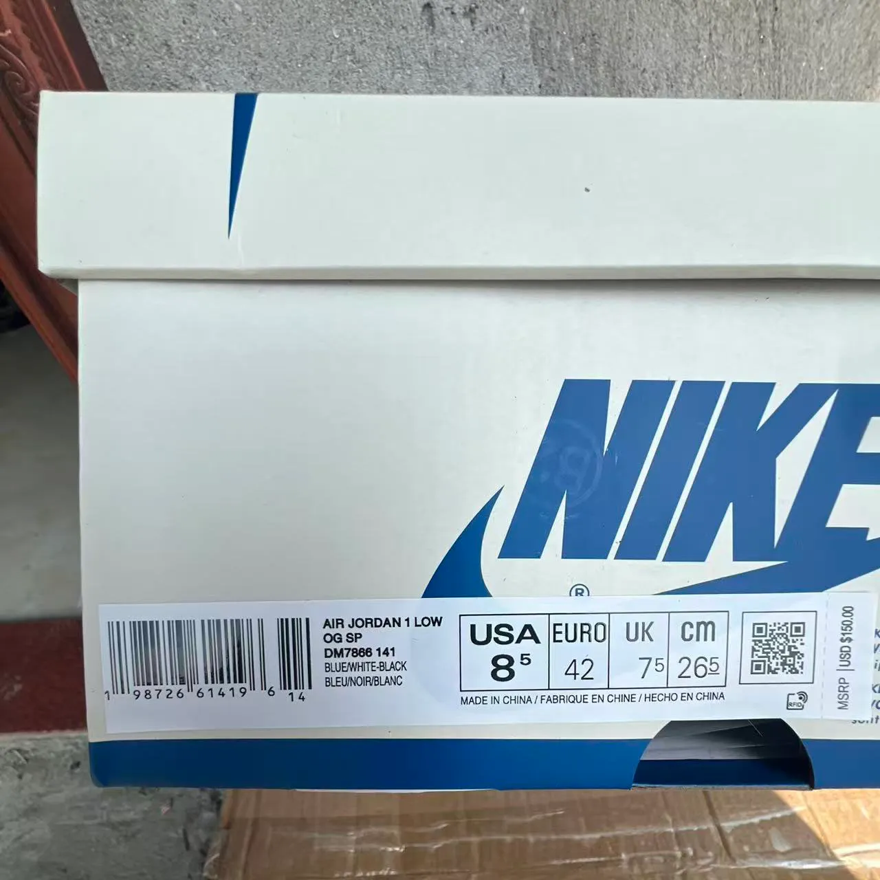 Travis Scott x Fragment x AJ 1 Low Sample Shoes Sneakers – nk0005290 - Image 12