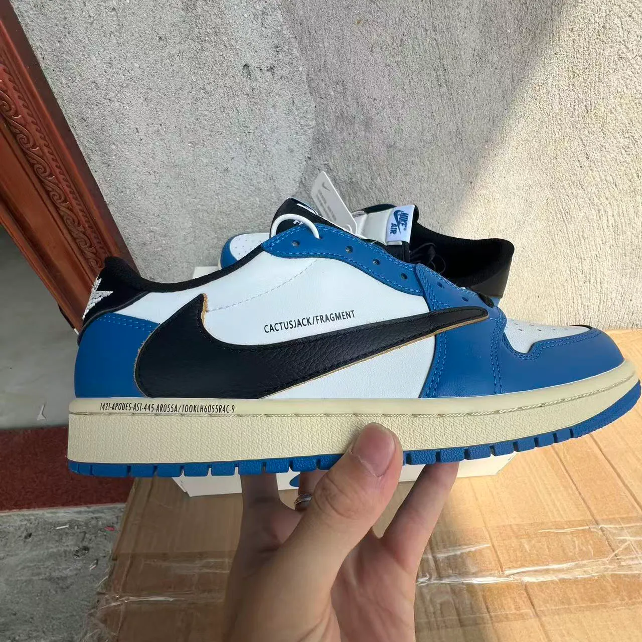 Travis Scott x Fragment x AJ 1 Low Sample Shoes Sneakers – nk0005290 - Image 9