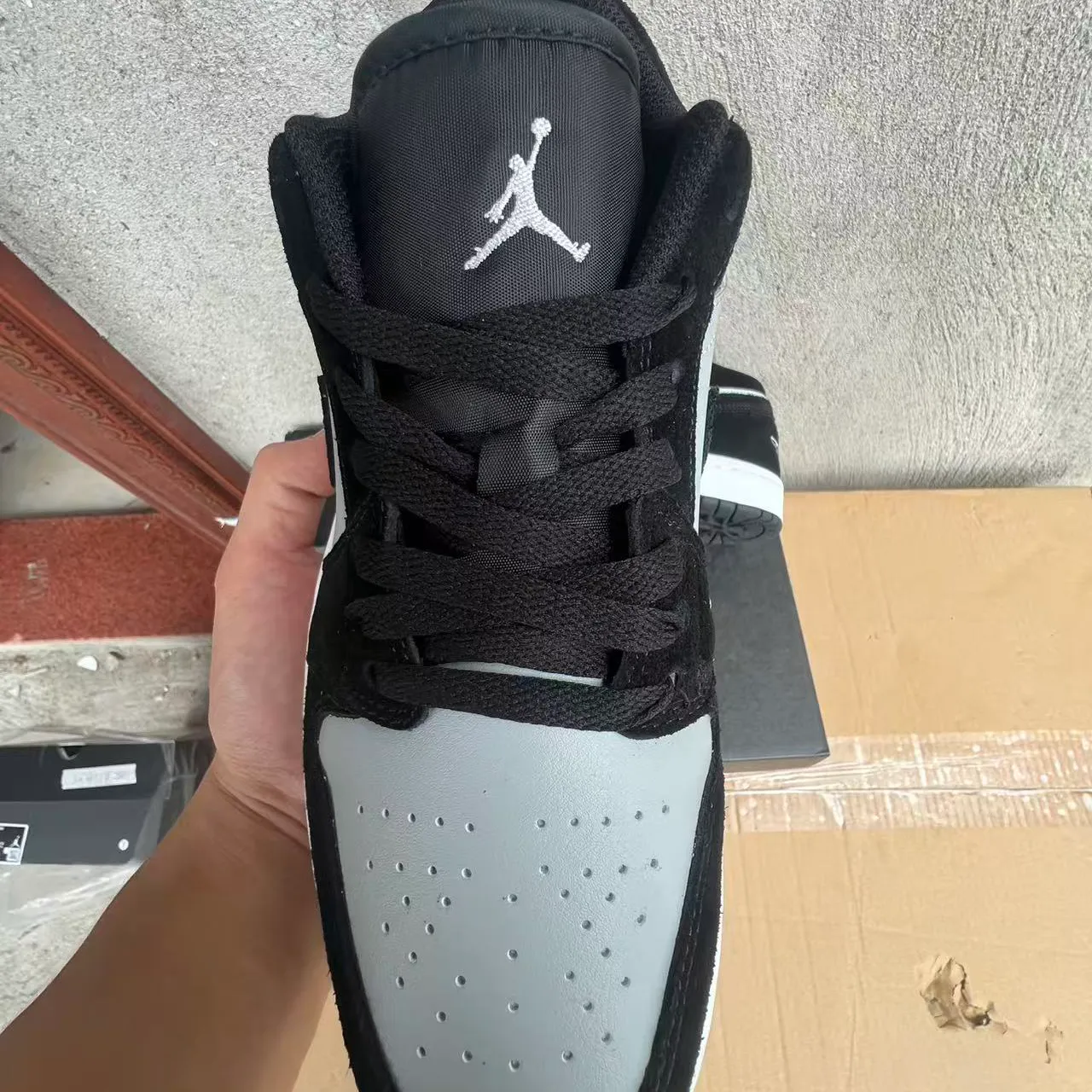 AJ 1 Low Smoke Grey V3 Shoes Sneakers – nk0005311 - Image 9