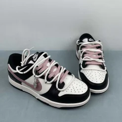 Dunk Low 'Black Pink Deconstructed Gift' Shoes Sneakers - nk0005381 - Image 9
