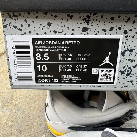 AJ 4 "Rare Air" 'Tour Yellow' (2026) Shoes Sneakers - nk0005427 - Image 16