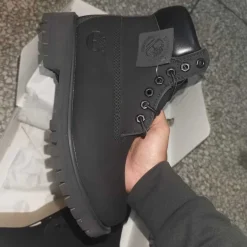 TBL 6 Inch Classic Waterproof Boot Wide ‘Black Nubuck’ Shoes Sneakers - nk0005468 - Image 5