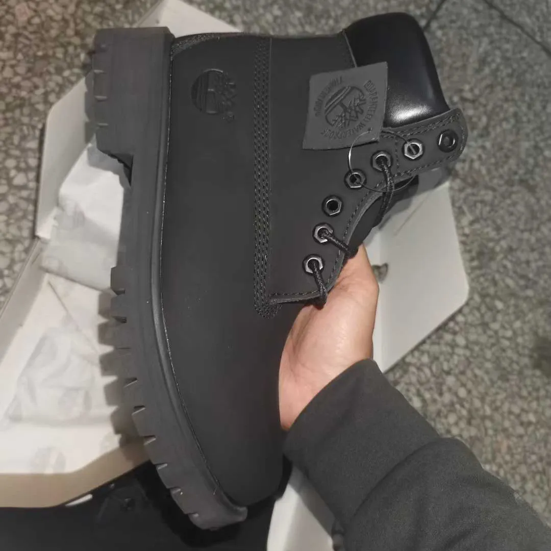 TBL 6 Inch Classic Waterproof Boot Wide ‘Black Nubuck’ Shoes Sneakers - nk0005468 - Image 5