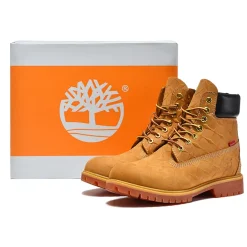 [PREMIUM] Supreme x TBL 6 Inch Premium Waterproof Boot 'Embossed Diamond Plate - Wheat' Shoes Sneakers - nk0005480 - Image 3