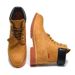 [PREMIUM] Supreme x TBL 6 Inch Premium Waterproof Boot 'Embossed Diamond Plate - Wheat' Shoes Sneakers - nk0005480 - Image 6