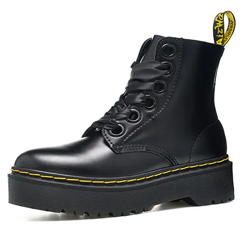 Dr. Martens Molly Leather Platform Boots Shoes Sneakers - nk0005487 - Image 4