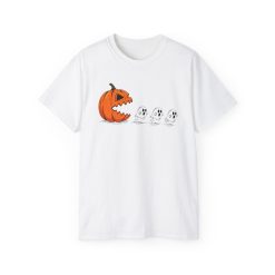 Halloween Pumpkin Chasing Ghost T-Shirt - POD0004
