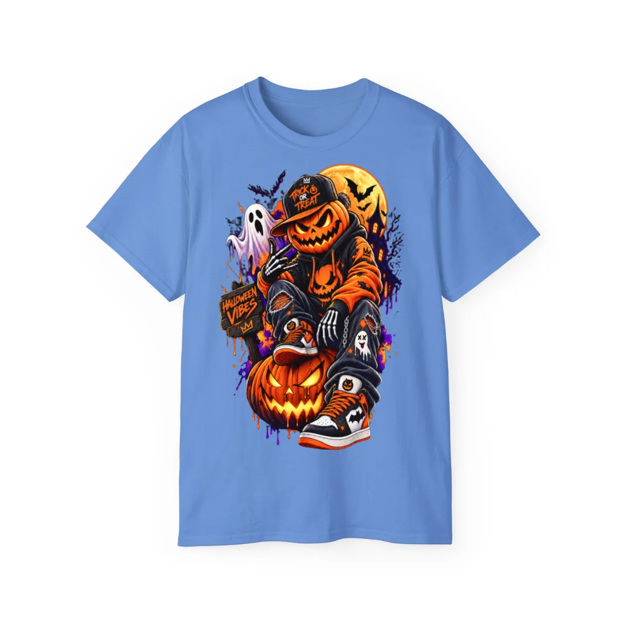Halloween Pumpkin Shirt – POD0011 - Image 3