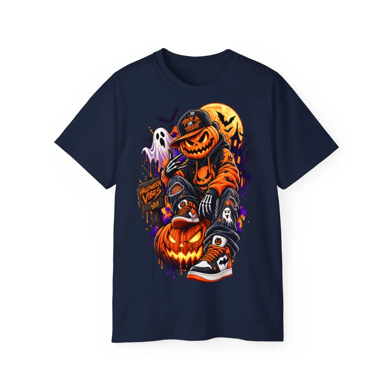 Halloween Pumpkin Shirt – POD0011 - Image 5