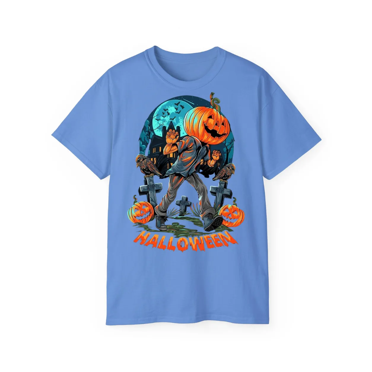 Halloween Pumpkin T-Shirt – POD0012 - Image 3