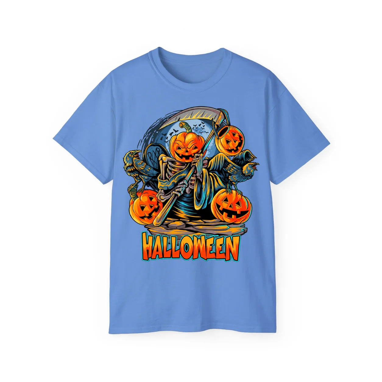 Angel of Death Halloween Pumpkin T-Shirt – POD0015 - Image 5