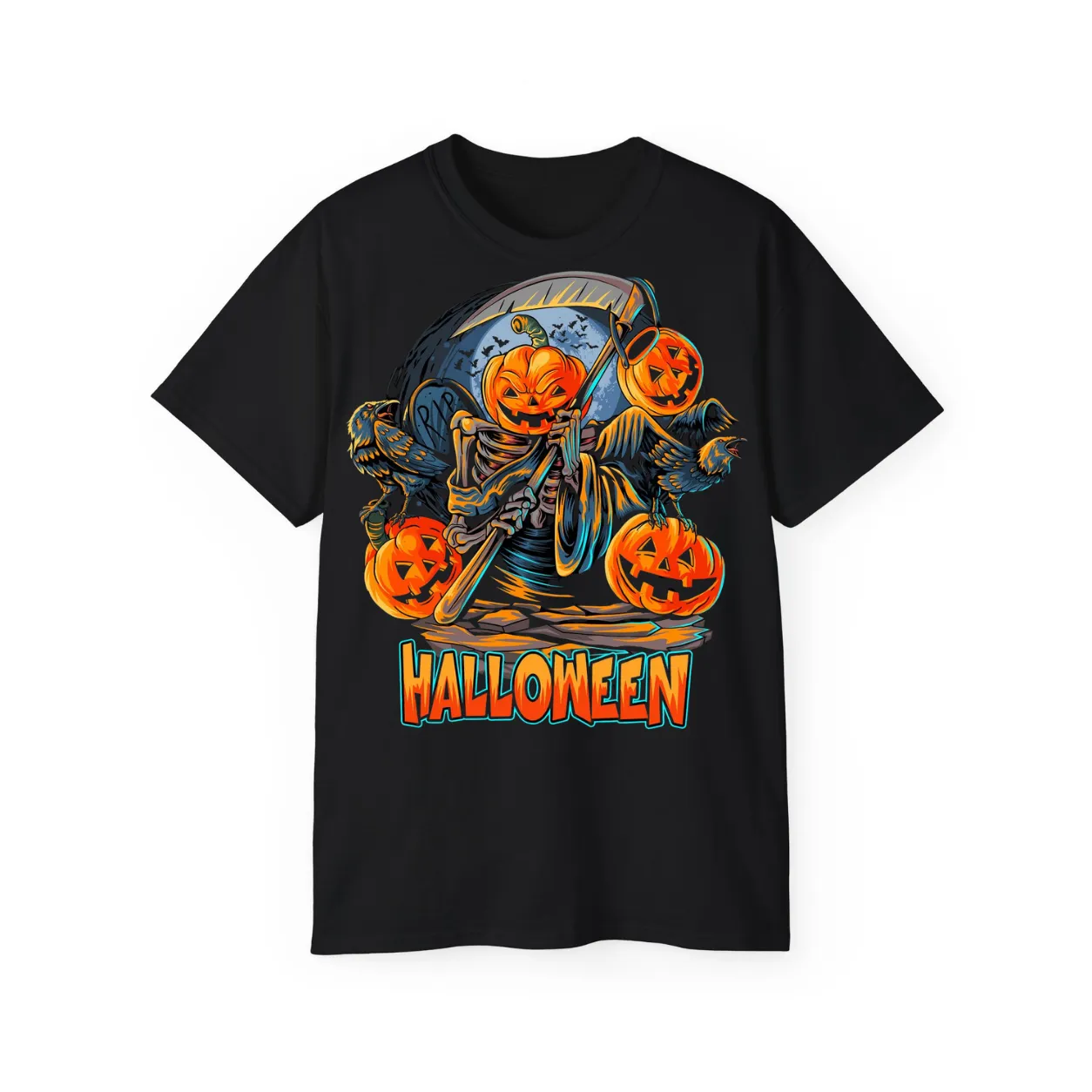 Angel of Death Halloween Pumpkin T-Shirt – POD0015