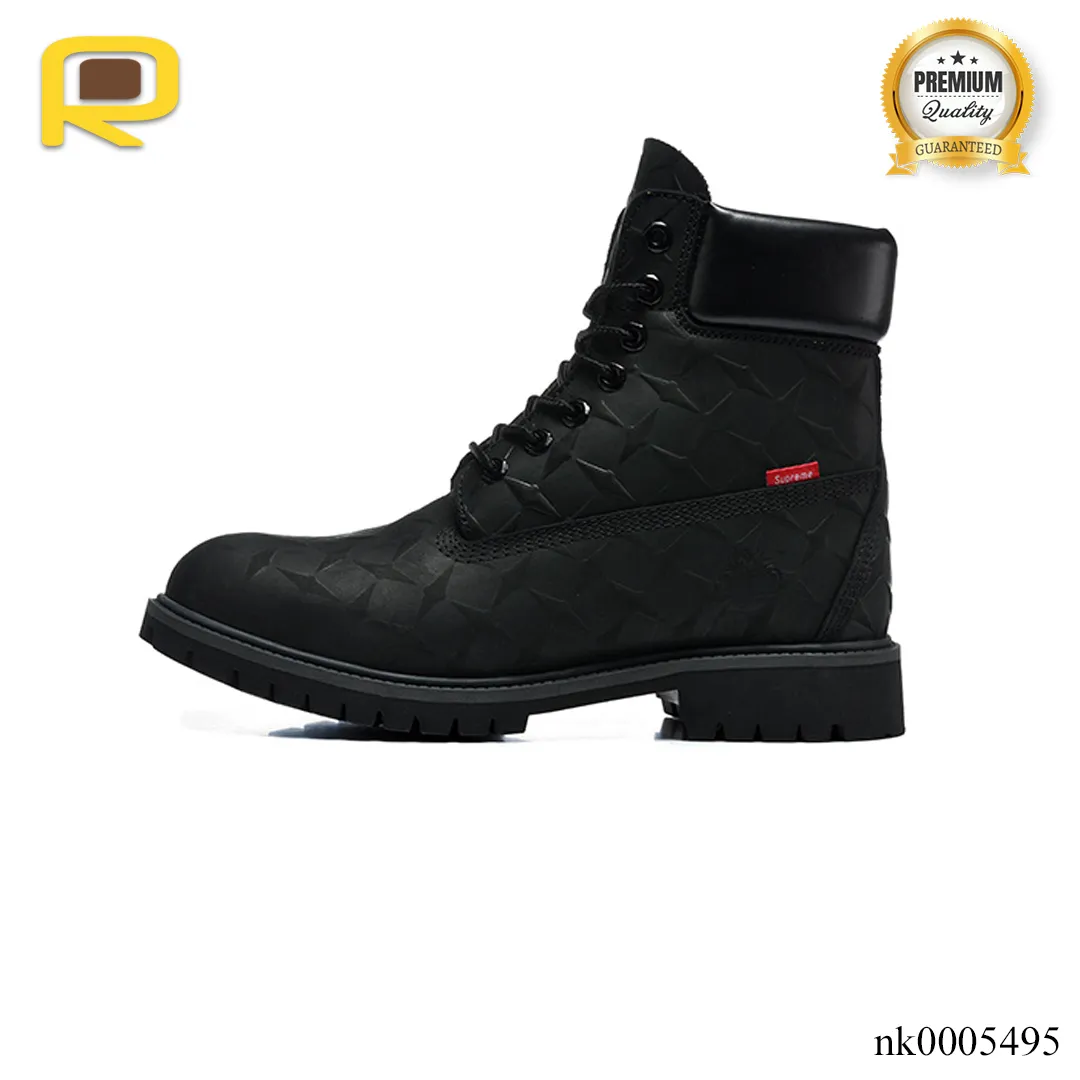 Supreme x TBL 6-Inch Premium Waterproof Boot 'Embossed Diamond Plate - Black' Shoes Sneakers - nk0005495 - Image 2