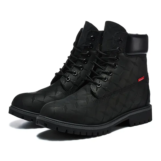 Supreme x TBL 6-Inch Premium Waterproof Boot 'Embossed Diamond Plate - Black' Shoes Sneakers - nk0005495 - Image 5