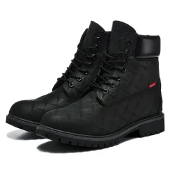 [PREMIUM] SUP x TBL 6-Inch Premium Waterproof Boot 'Embossed Diamond Plate - Black' Shoes Sneakers - nk0005504 - Image 5