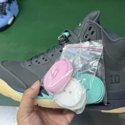 [PREMIUM] AJ 5 Retro SoleFly Black Aurora Green Shoes Sneakers - nk0005505 - Image 3